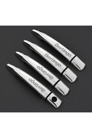 Citroen Berlingo Krom Kapı Kolu Tk 2008 Üzeri Paslanmaz Çelik Yaz