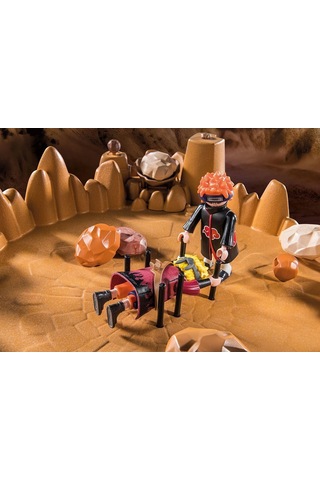 Playmobil Naruto Shippuden 70667 Naruto Vs Pain, Krater Taban Plakası Ve Dev Kurbağa Gamakichi İle H