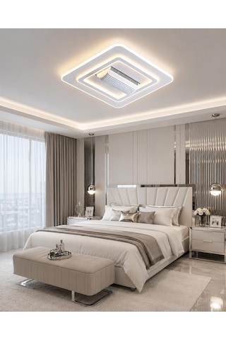 Akıllı Tavan Ayarlanabilir Klima Modu Ayarlanabilir Renk Ayarı Ve Dimmer Özelliği Beyaz Panel