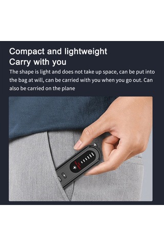 Geeroyoo Taşınabilir Gizli Kamera Dedektörü Gps/wıfı Sinyal Bulucu 6 Seviye Hassasiyet Ev Seyahat Araç Casus Tarayıcı