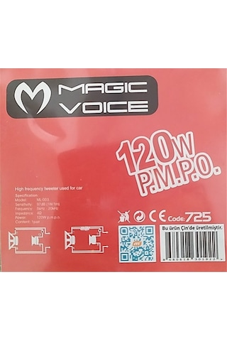 Magicvoice 120 Watt 97 Db Tweeter