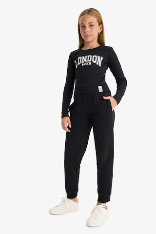 Defacto Standart Fit Basic Düz Beli Lastikli Okul Kız Çocuk Jogger Eşofman Altı Y1226a625aubk81 - Siyah