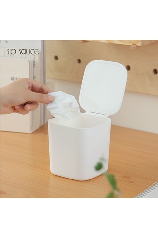 Pazly--masaüstü Ev Tipi Kapaklı Çöp Kutusu