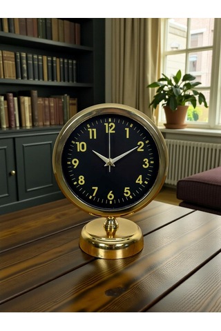 Klas Gold 25 X 20 Cm Metal Masa Saati 07 Beyaz