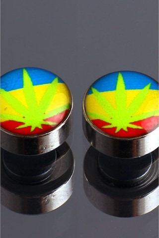 Tkpe00566 Brazil Hemp Mıknatıslı Unisex Küpe K4 Diğer