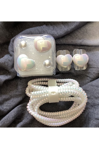 Brokoli Home Apple Uyumlu iPhone 18w/20w Şarj Kılıfı, Şarj Kablosu Örme Aparatı, Kablo Koruyucu Aparatı,i Diğer