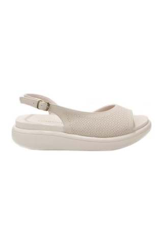 Papuçcity Comfortly 03531 Kadın Günlük Sandalet Krem