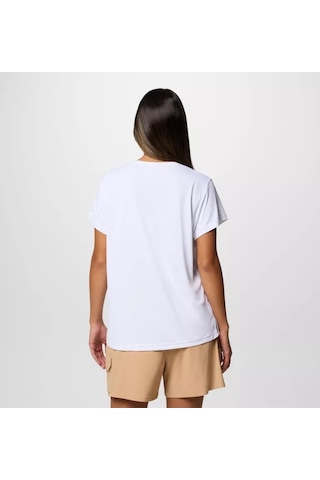 Columbia Al3349 Bluevista Hill Ss Crew Kadın T-shirt 2119301100 Beyaz