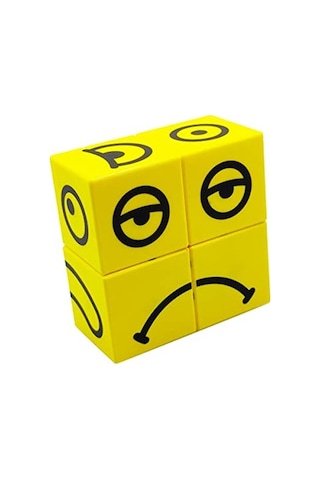 Mıknatıslı Duygu Puzzle Seti, 4 Küp İle Eğlenceli Oyun