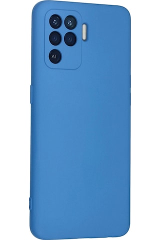 Newface Oppo Reno 5 Lite Kılıf Nano İçi Kadife Silikon Semeglbl - 38 - Mavi