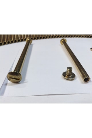 8 CM Dosya Klasör Menü Kartela Vidası Sarı Renk Paket Içeriği 100