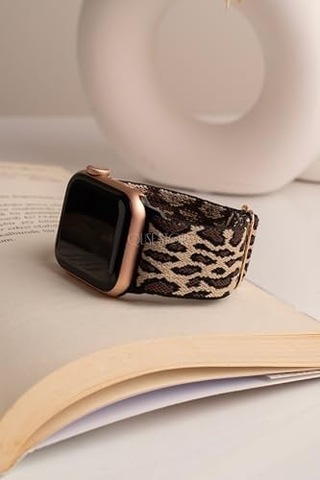 Kumaş Kordon Apple Watch İle Uyumlu, Ayarlanabilir Yumuşak Tekstil Desenli Tasarım, Series 10/11 42mm-41mm-40mm-38mm & 46mm-45mm-44mm