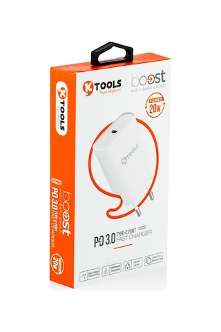 Ktools Boost Pd Usb-C Kablosuz Seyahat Sarjı 20W3A