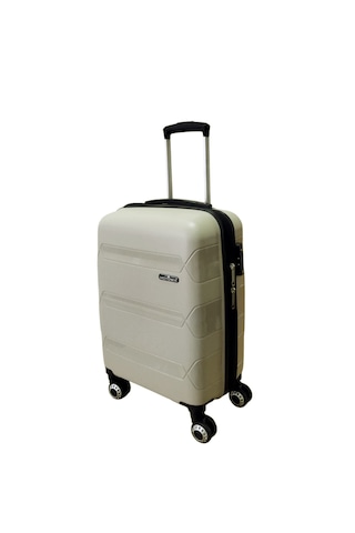 Hotowa Gold Pp Valiz 8011 Ekru Tsa Kilitli Kabin Boy Ekru