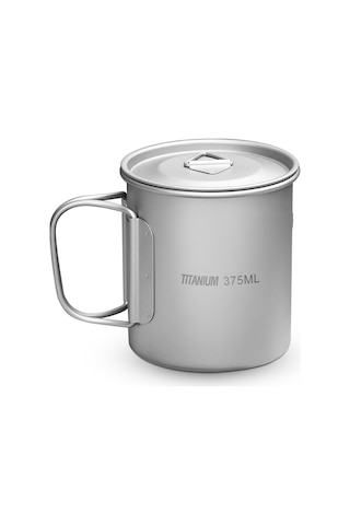 Ranyeek Hafif Ve Korozyona Dayanıklı 375ml Titan Bardak - Ev Ve Doğa İçin Ta8305b 83g Gümüş