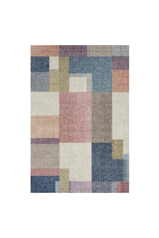 Latte Dizayn Anika Desenli Kadife Pamuk Tabanlı Yıkanabilen Kaydırmaz Antibakteriyel Salon Halısı 80x150 Genel