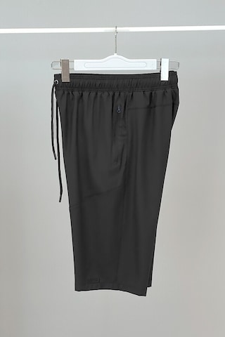 Remsa Erkek Havuz Deniz Uzun Kapri Şort Mayo Rks-02 Siyah Siyah