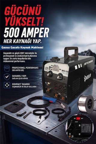 Mıg-500 500a Profesyonel 3'ü 1 Arada Mıg Mma Tıg İnverter Gazsız Gazaltı Kaynak Makinesi-3213