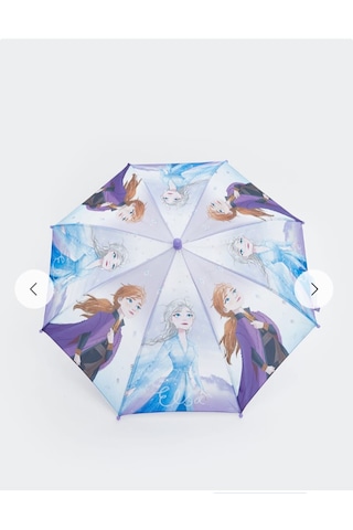Frozen Lisanlı Kız Çocuk Şemsiye Çok Renkli