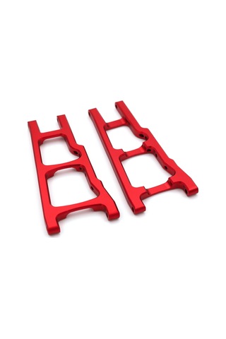Samdoo Traxxas Slash/stampede/rustler 4wd İçin Alüminyum Arka Süspansiyon Kolleri Kırmızı 2 Adet - 3655x Yerine Geçer