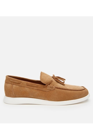 Hotiç Erkek Süet Deri Taba Bağcıklı Loafer 02ayh305480a430 Taba