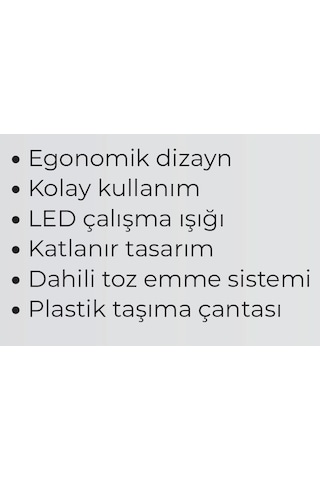 Max Extra MX7285 Toz Emişli Led Işıklı Alçıpan Zımparalama Makinesi 750 W