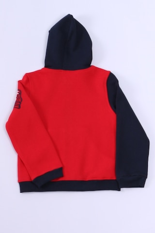 Erkek Çocuk 3 İplik Kolej Ceket Fermuarlı Cepli Desenli E6 Kırmızı