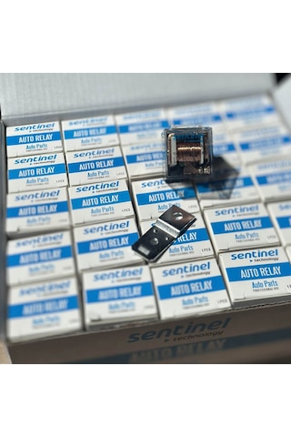 Sentinel Mini Röle Şeffaf 12v 40a 5p 87a Ledli 25 Adet