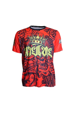 Dragondo Tx8598 Muaythai Tişört Dijital Baskılı Muay Thai Tişört Kırmızı Kırmızı