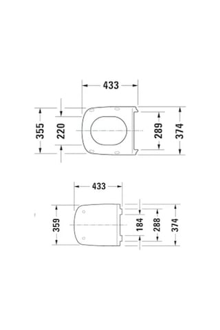 Duravit Duraplus Colomba Klozet Kapağı Amortisörlü Beyaz 0063190095 Beyaz