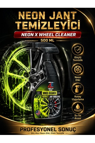 4e Care Neon X Jant Temizleyici Ve Parlatıcı 500 Ml