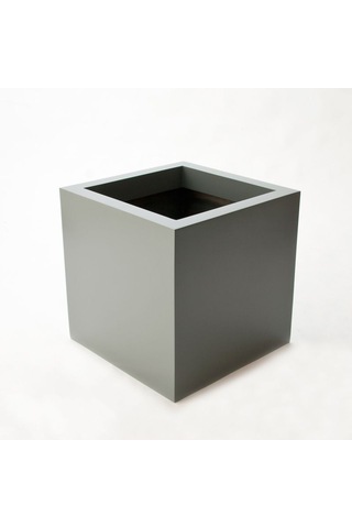 Mofiba Fiberglass Saksı Kare 35cm 35cm 35h Cm Gri