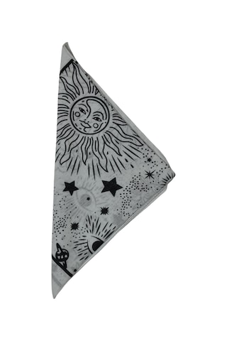Bandana Atmosfer Desenli Kare Beyaz