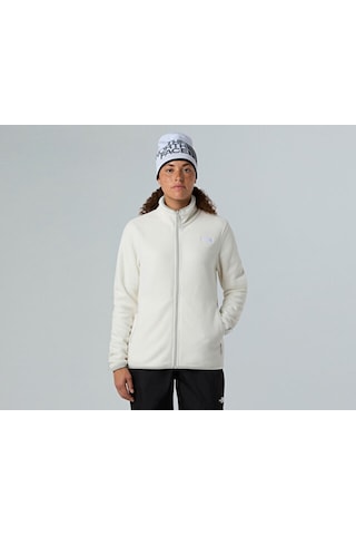 The North Face W Glacier Fleece Jacket Kadın Outdoor Polar Ceket Nf0a8d2fqlı1 Beyaz Beyaz