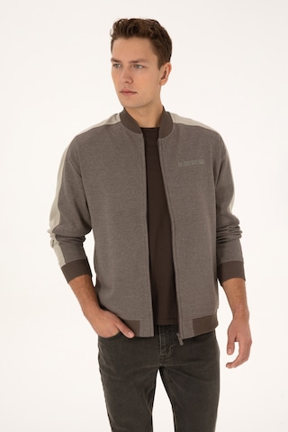 U.s. Polo Assn. Erkek Vizon Hırka Örme 50315820-vr052 Vızon
