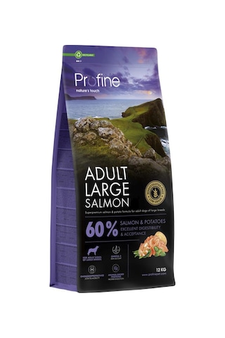 Profine Gluten Free Adult Large Salmon Glutensiz İri Irk Somon Etli Yetişkin Köpek Maması 12 KG