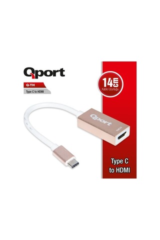Qport Q-Th Type-CM To HdmıF 4K*2K 30 Hz Dönüştürücü