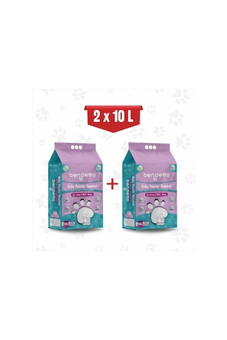 Benpetto BB250 Bebek Pudrası Parfümlü Kedi Kumu 2 x 10 L