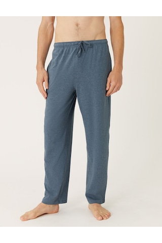 Marks & Spencer Saf Pamuklu 2'li Pijama Altı Seti T07000500 Mavi