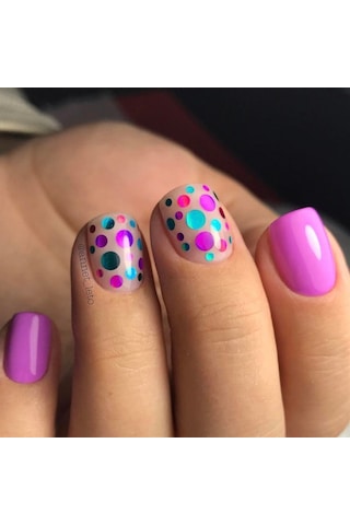 Nail Art Kamifubuki Pembe Sarı Mix Konfeti Pul 5 Gr Kmf21