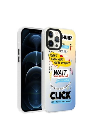 Apple Uyumlu iPhone 12 Pro Max Kılıf Desenli Zore Dragon Sert Kapak Kelimeler