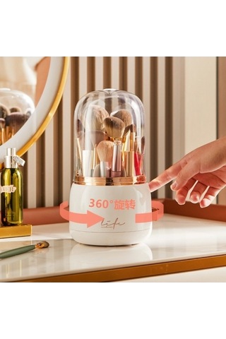 Tongxida Bosphorusboutique Makyaj Kutusu, Hafif Geçirmez, Beyaz As, Lüks Toz Saklama Kutusu Beyaz