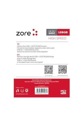 Lexroo Micro Sd Hafıza Kartı 128gb