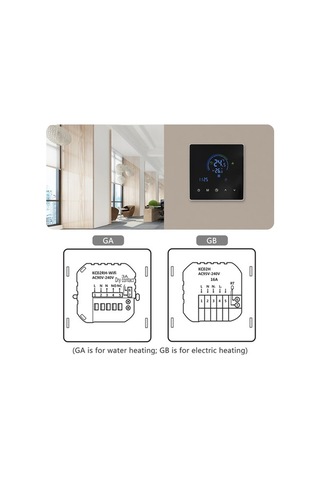 Pazly Akıllı Su Isıtıcı Termostatı - Lcd Dokunmatik Ekran, 5-60 C Ayarlanabilir
