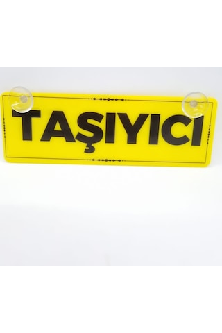 Taşıyıcı Yazılı Vantuzlu Dekor Pleksi Plaka