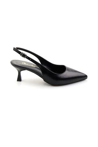 Siyah Kadın Klasik Topuklu Ayakkabı K01209076207 Siyah