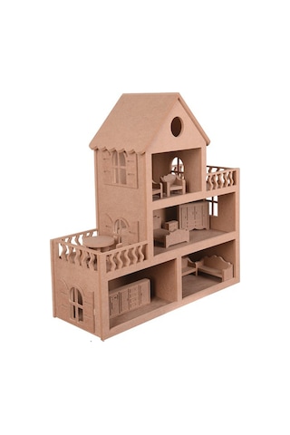 Barbie Bebek Evi Oyuncak 15 Adet Mobilyalı