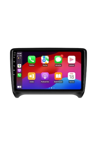 Audi Tt Araç Multimedya Android Ekran Carplay Navigasyon Cihazı Double Teyp 2+32 9" 06-14 Black Navımex