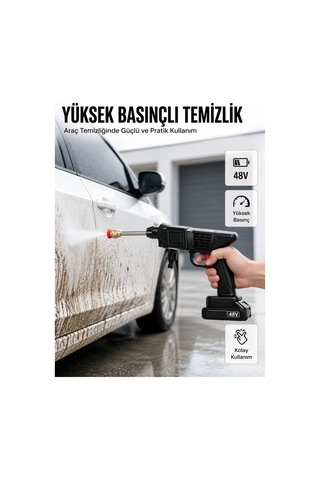 Trendlia Orijinal 2025 48v Şarjlı Basınçlı Temizlik Tabancası A Kalite Seri