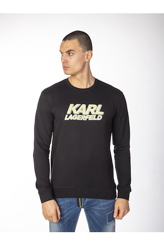 KARL LAGERFELD Erkek  Sweatshirt  KLL758 Siyah